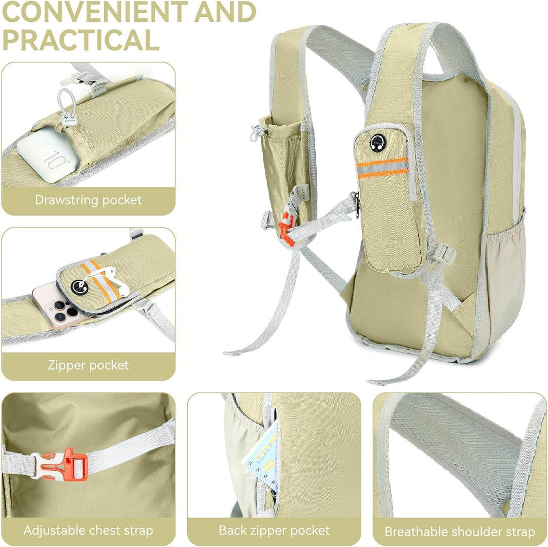 15L Wanderrucksack Kleiner Damen Herren Leichter Faltbarer Daypack Tagesrucksack Trekkingrucksack fü