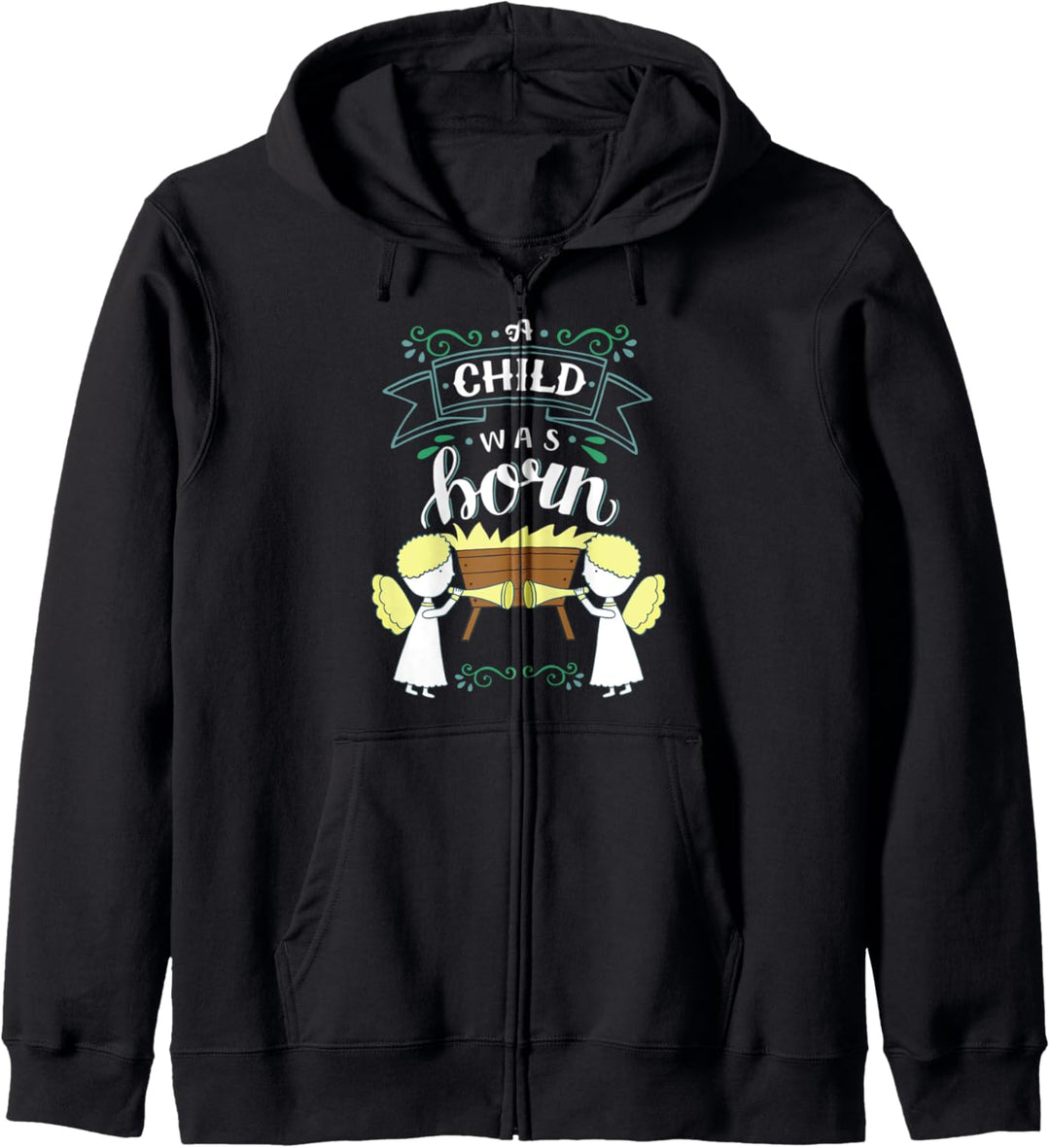 Christliches Weihnachtshemd - Ein Kind war geboren Kapuzenjacke