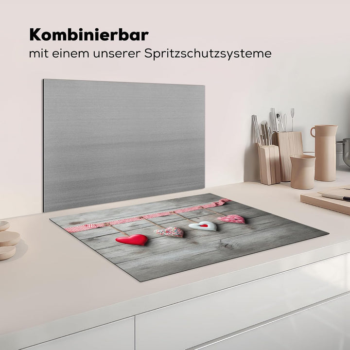 KitchenYeah© Herdabdeckplatte Einteilig Ceranfeld Abdeckplatte für | 71x52 cm - Induktionsschutz Cer