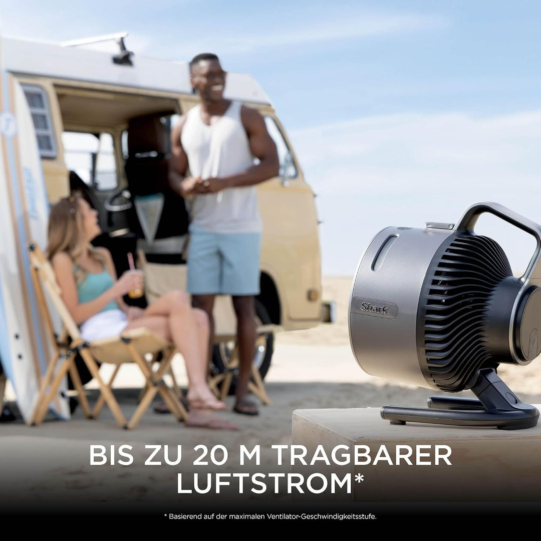 Shark FlexBreeze HydroGo – Leistungsstarker Nebelventilator, Kühlung im Innen- und Aussenbereich, Le