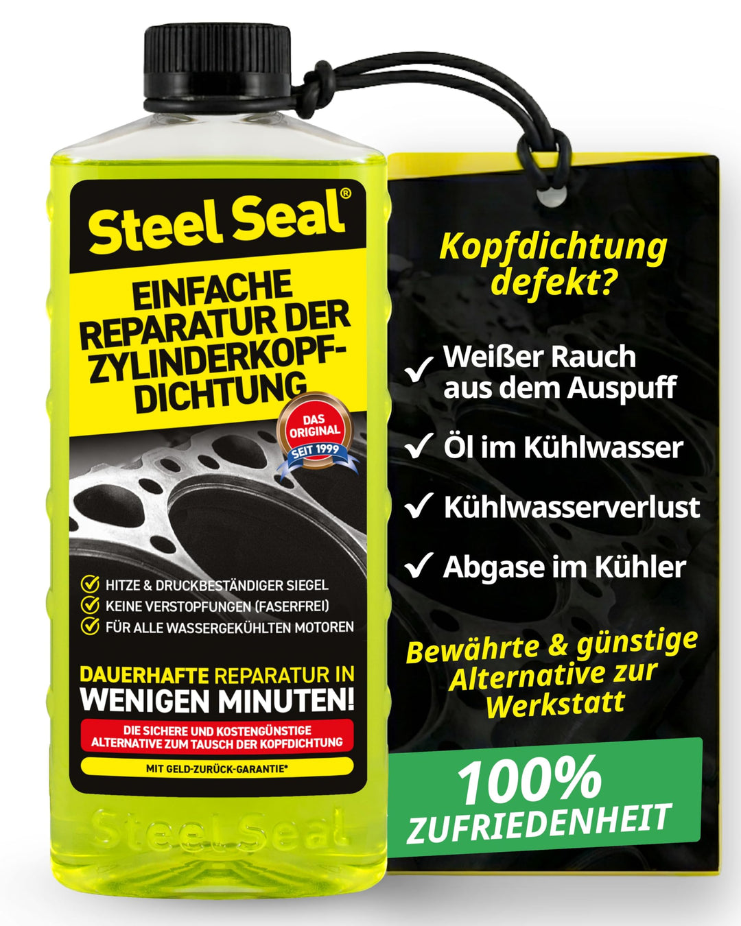 STEEL SEAL - Einfache Reparatur defekter Zylinderkopfdichtungen - Kopfdichtung Dichtmittel mit verbe