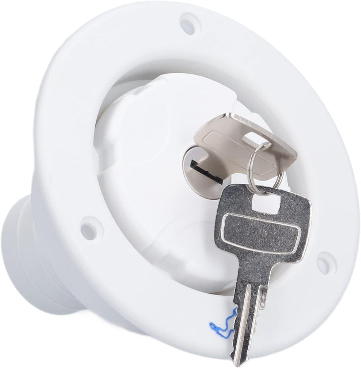 Buachois Tankdeckel 80mm Wassertankdeckel mit 2 Schlüsseln Auslaufsicherer Wasser Diesel Trinkwasser