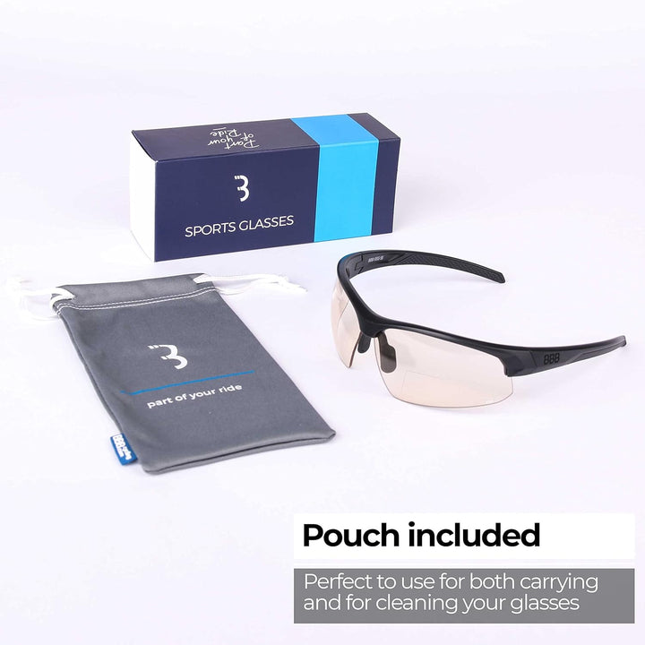 BBB Cycling Sportbrille mit Leseteil für Weitsichtige Sehstärke Sonnbrille mit Photochromatic Gläser