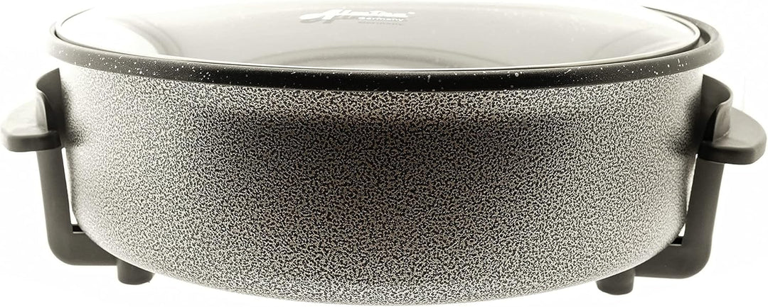 Elektrische Ceramic Pizzapfanne Partypfanne 42x9cm Antihaft Beschichtet 1500 Watt