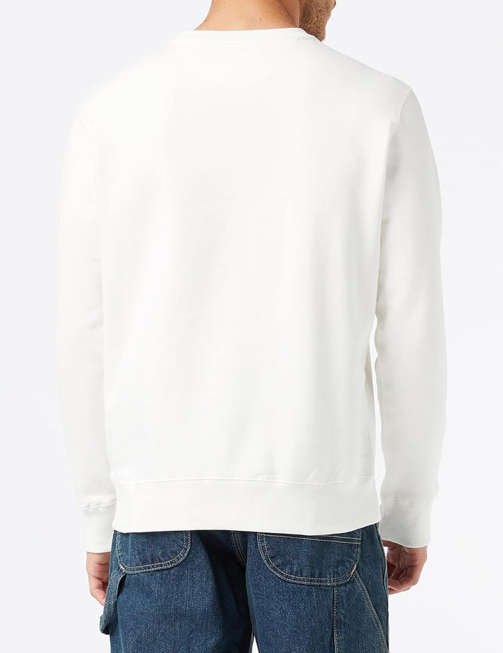 Schott NYC Herren Swcrew Sweatshirt, Weiss (Off White)