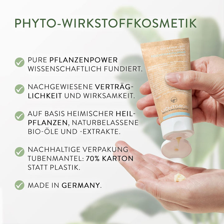 Mizellenschaum 150 ml &amp; Feuchtigkeitscreme 50 ml Set Basics Gesicht LICHTGRÜN® - Mizellen Gesichtsre