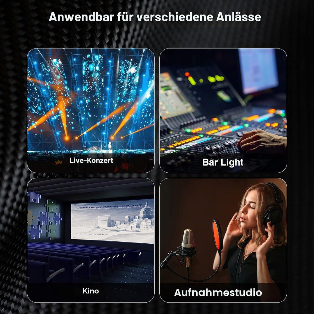 FIBBR XLR Kabel 10M, Mikrofonkabel Nylongeflecht XLR Stecker auf Buchse strapazierfähiges symmetrisc
