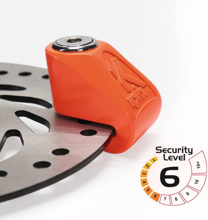 Kovix KN1-FO Kettenschloss Alarm Orange 6MM, FLUO ORANGE Orange, 6MM, FLUO ORANGE Orange
