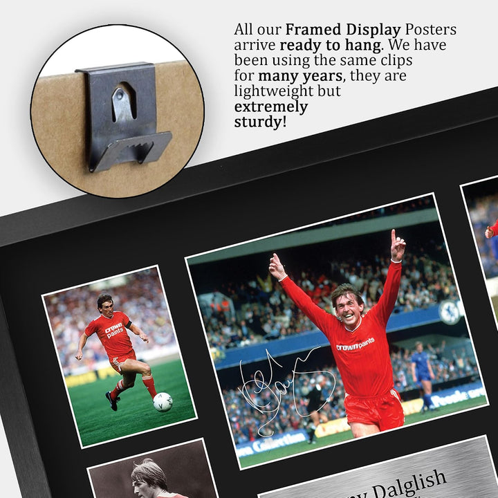 HWC Trading FR A3 Kenny Dalglish Liverpool Gedruckte Erinnerungsstücke Signiert Autogramm Foto Displ