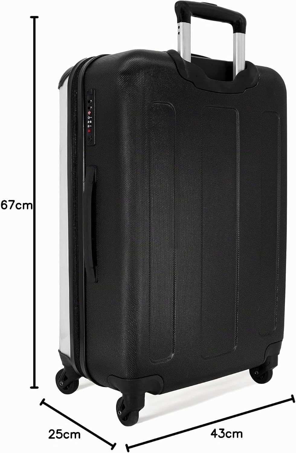 NoBoringSuitcases.com® Kinderkoffer Mädchen - Weisses Pferd - Koffer Kinder Mädchen - Koffer persona