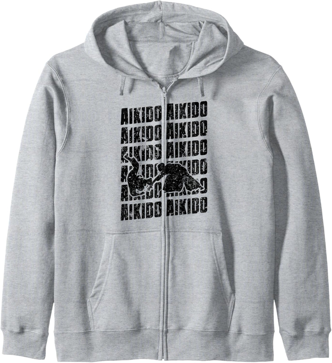 Aikido Repeat Design Kampf Hakama Kampfsport Kapuzenjacke