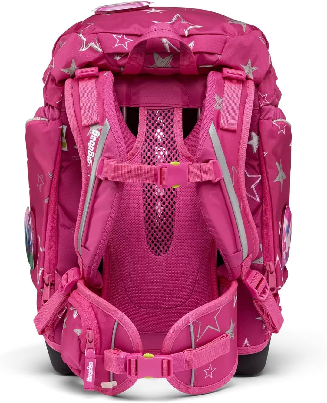 ergobag pack Set ergonomischer Schulrucksack, Set 6-teilig Einheitsgrösse SternzauBär - Pink