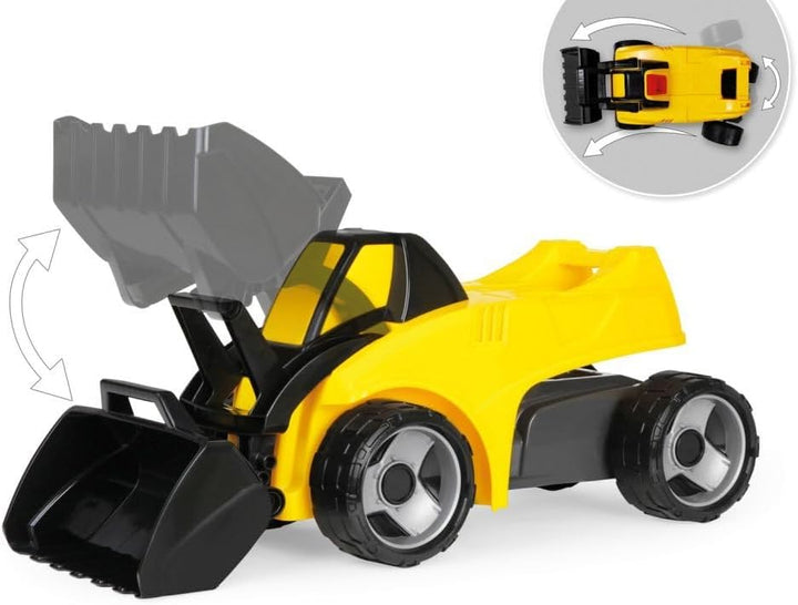 Lena 02145 GIGA Trucks Aufsitzschaufellader Pro X, robuster Schaufellader mit grosser Sitzfläche, st