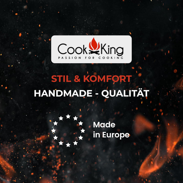 Grillrost Grillgitter Ø80cm für Schwenkgrill aus Rohstahl mit 4 Tragegriffen Grillen Grill von CookK