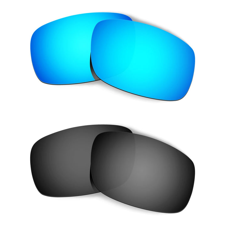 HKUCO Plus Mens Replacement Lenses For Oakley Crankshaft - 2 pair Combo Pack