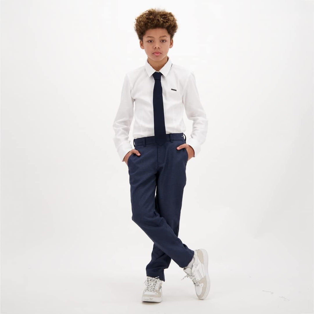 Vingino Jungen Las Shirt 128 Real White, 128 Real White