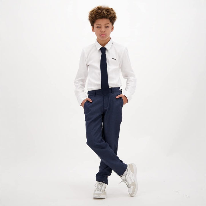 Vingino Jungen Las Shirt 128 Real White, 128 Real White