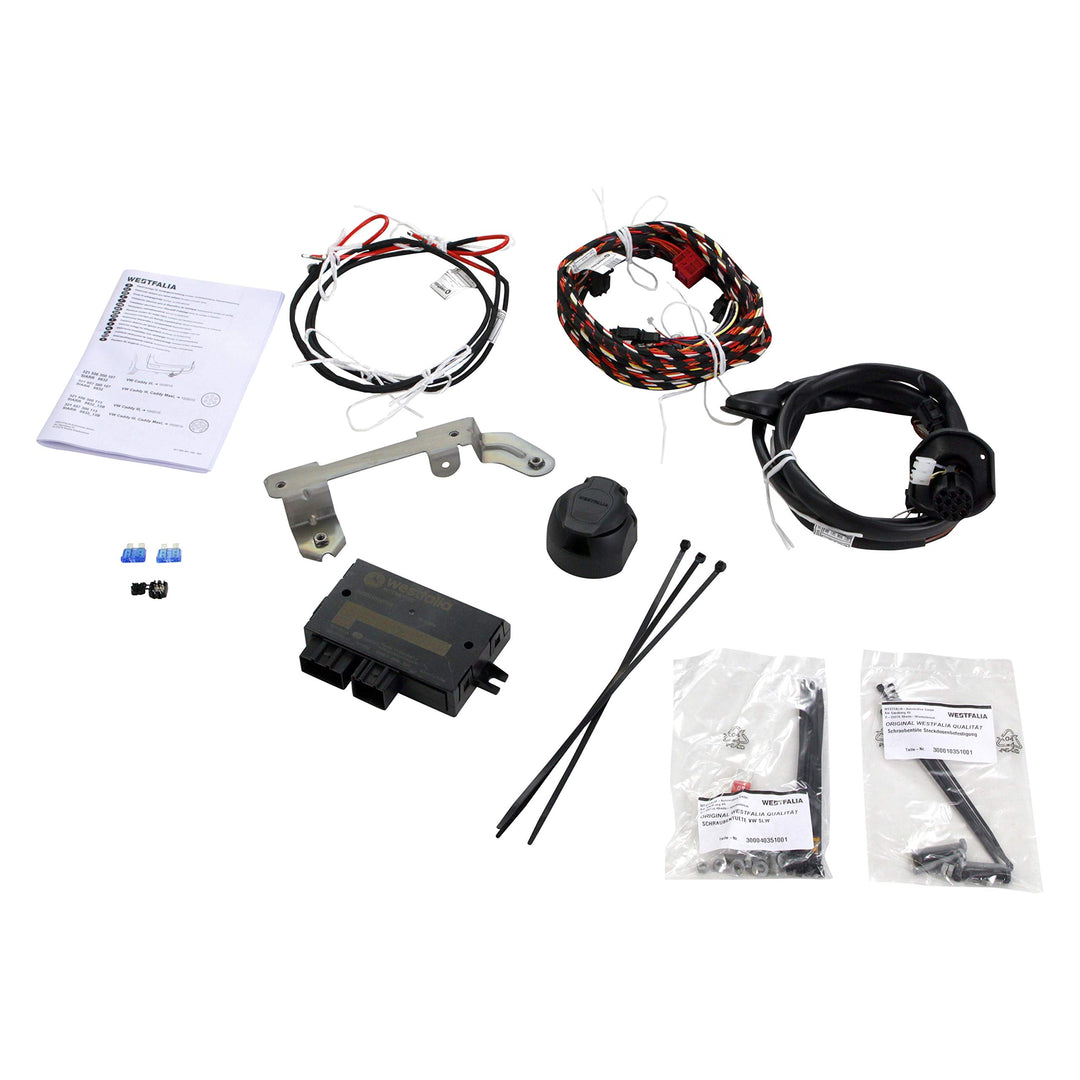 Westfalia Elektrosatz 13-polig und fahrzeugspezifisch für VW Caddy III (inkl. Life, 4x4, 4-Motion, M