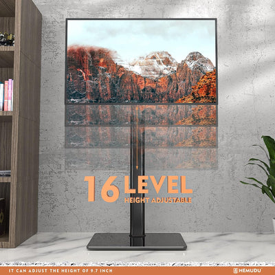 Universal TV-Ständer mit Halterung 100 Grad schwenkbar, höhenverstellbar und neigbar für 19 bis 42 Z