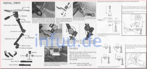 Universal Auto Notebook KFZ Halterung & Fotostativ Kamera LKW STABIL aus Metall 002-A