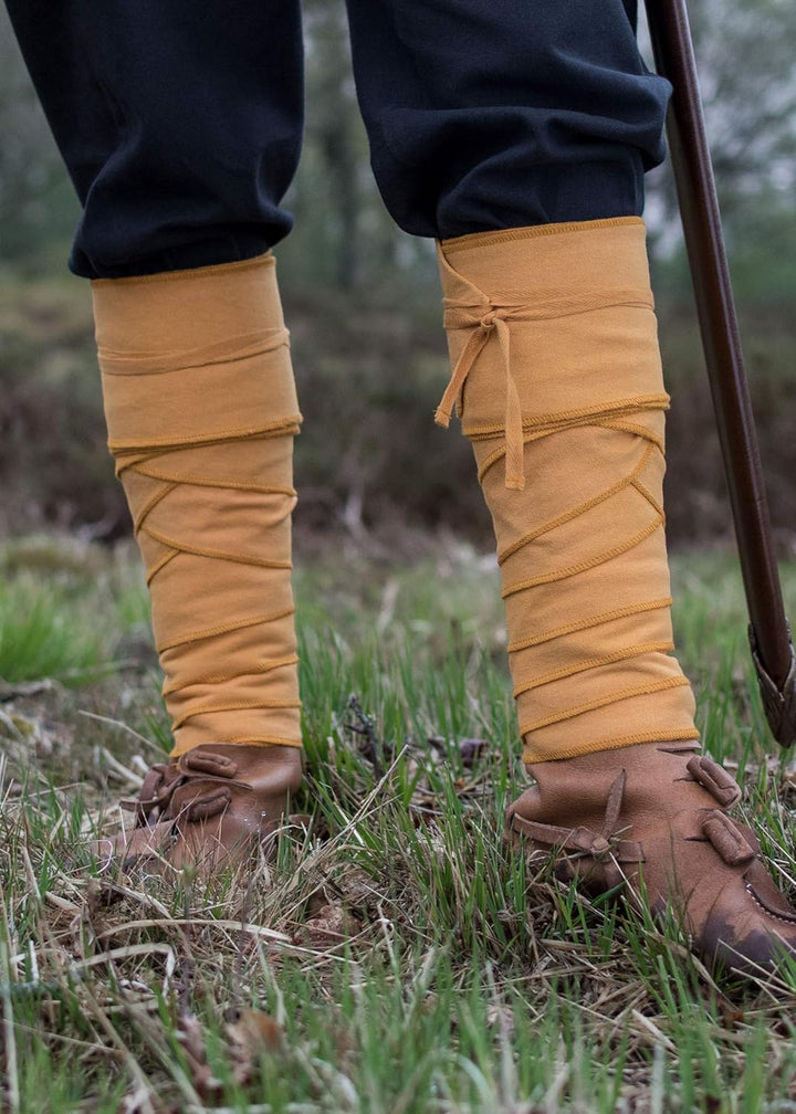 Battle-Merchant Mittelalter Wadenwickel für Damen und Herren, Paar, aus Canvas/Segeltuch für Mittela