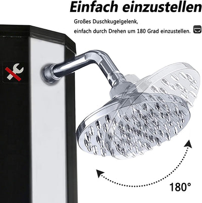 TRMLBE Solardusche Garten 35 Liter Solar Gartendusche Aussendusche mit Regenduschkopf und Gartenschl