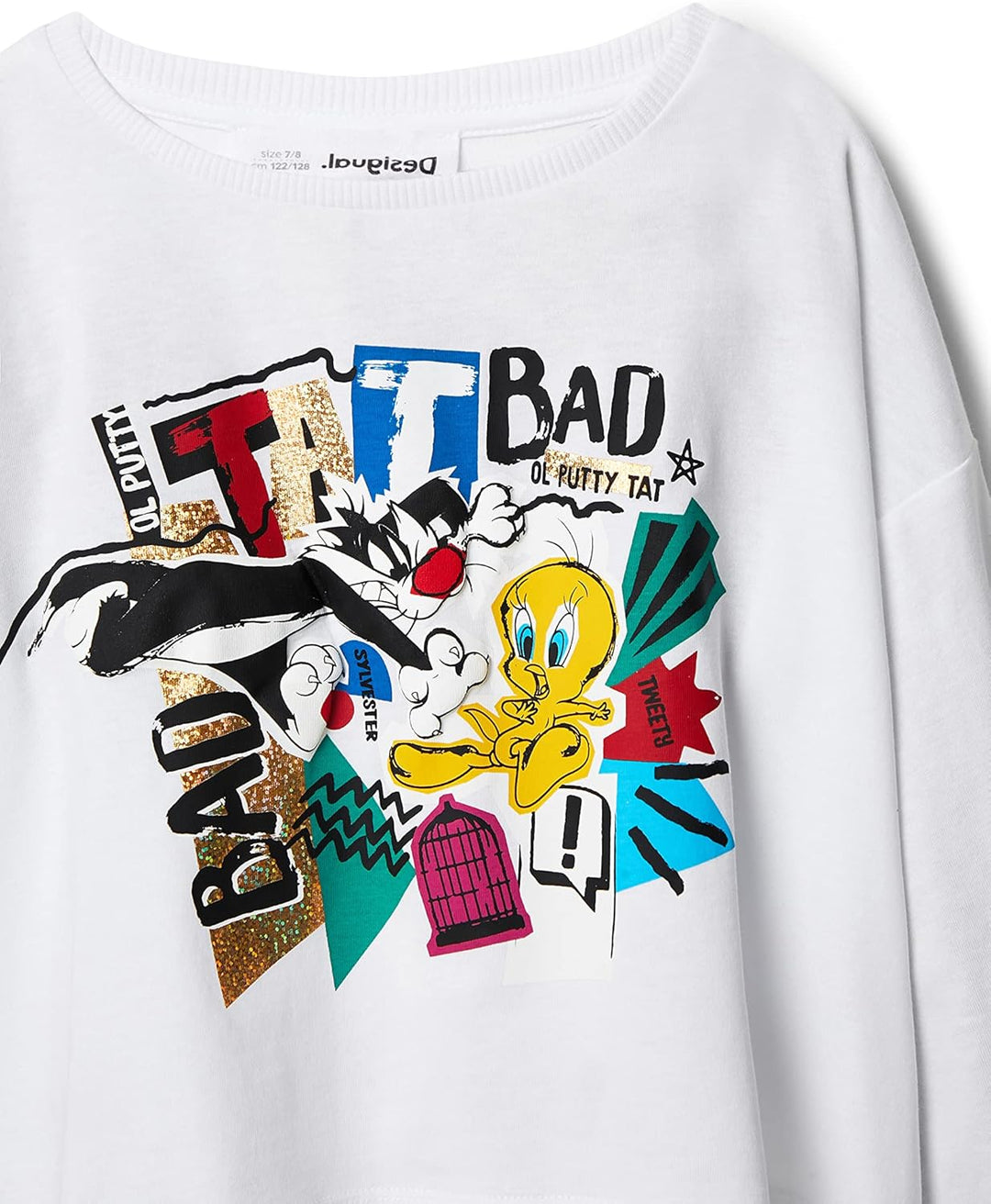 Desigual Mädchen Shirt 6 Jahre Weiss, 6 Jahre Weiß