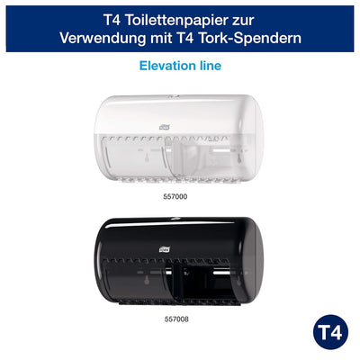 Tork weiches Kleinrollen Toilettenpapier Weiss T4, Universal, 2-lagig, 70 × 250 Blätter, 110794