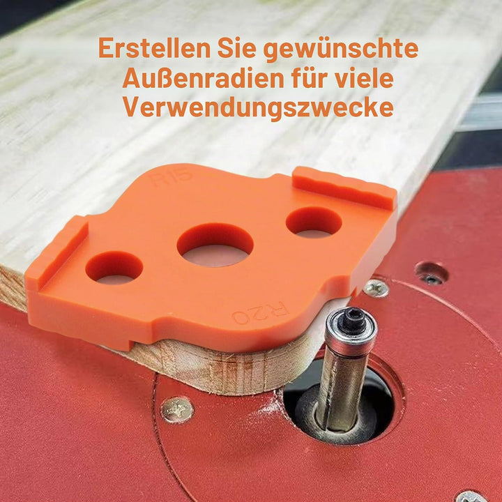 Abrundfräsen Vorlage Radius Vorrichtung Fräserschablonen Eckradiusfrässchablonen ABS + CNC Hochhärte
