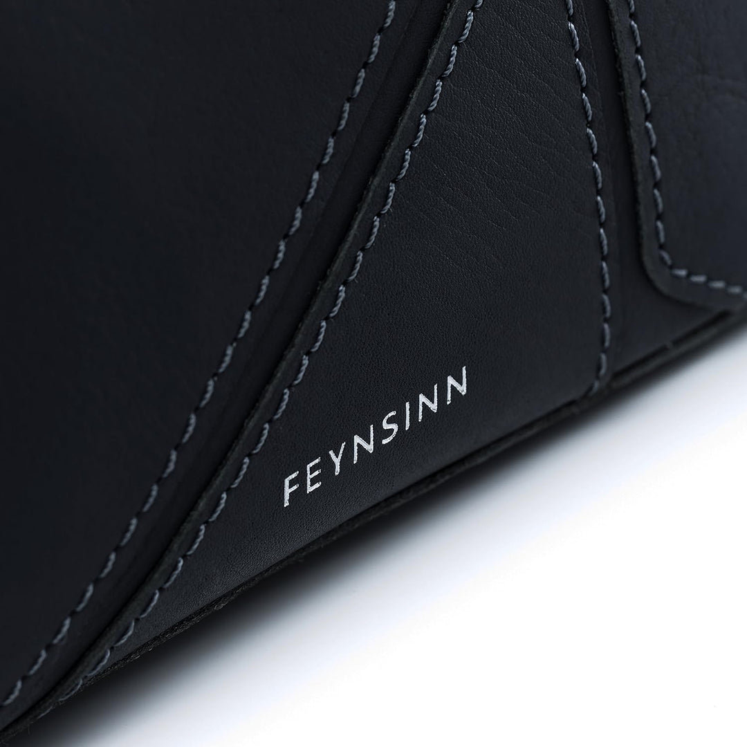 FEYNSINN Clutch mit langem Schultergurt JEMMA PUZZLE aus Premium Leder I Handtasche für Damen I Umhä