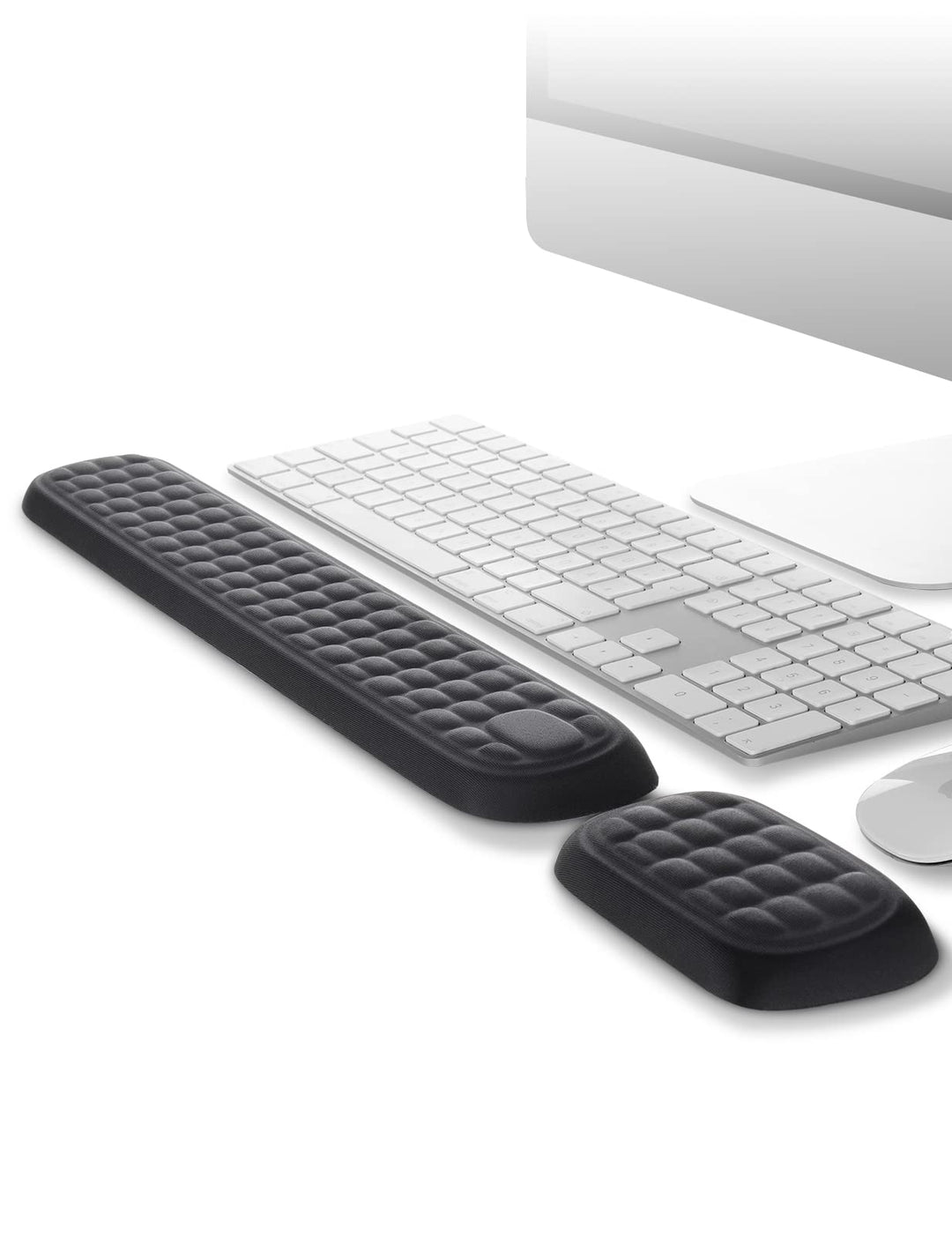 Meatanty Handgelenkauflage für Tastatur und Maus, gepolstert, Memory-Schaum, Handauflage für Büro, C