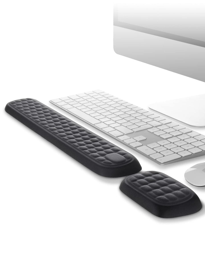 Meatanty Handgelenkauflage für Tastatur und Maus, gepolstert, Memory-Schaum, Handauflage für Büro, C