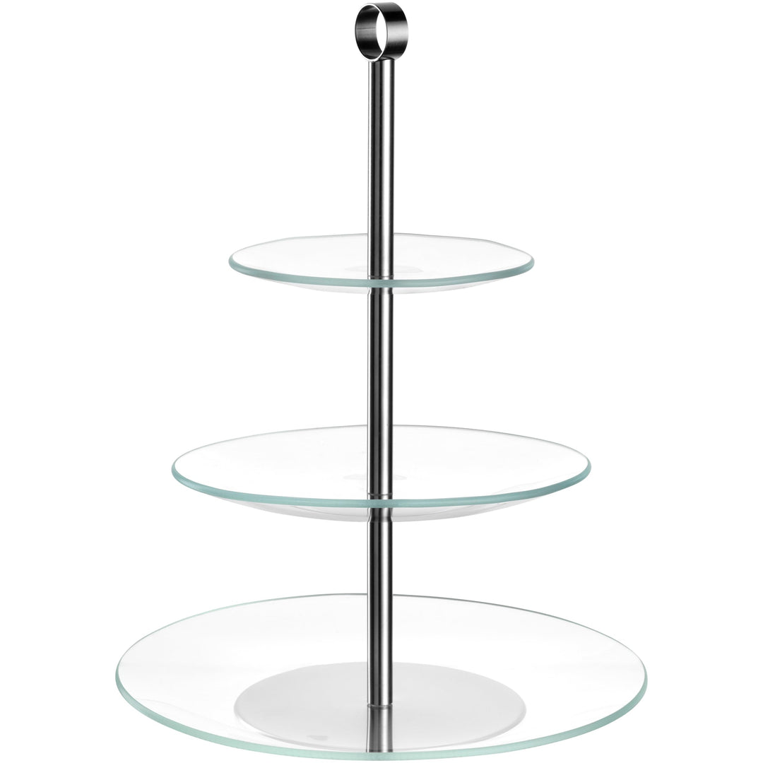 LEONARDO HOME CENA Etagere • 1 Stück • Moderne Glasetagere • für Kuchen und Häppchen • elegante Etag