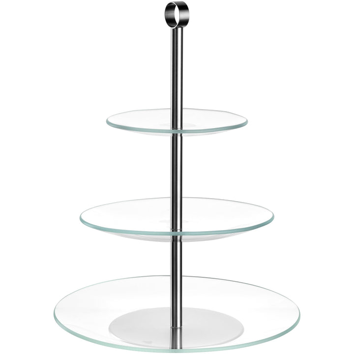 LEONARDO HOME CENA Etagere • 1 Stück • Moderne Glasetagere • für Kuchen und Häppchen • elegante Etag