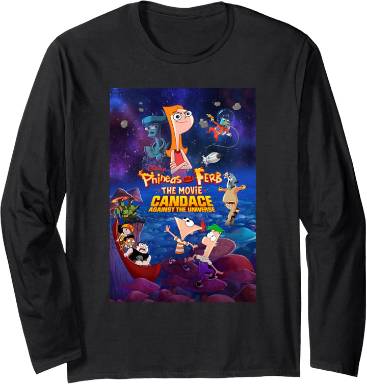 Phineas and Ferb Candace Against the Universe Movie Poster Langarmshirt