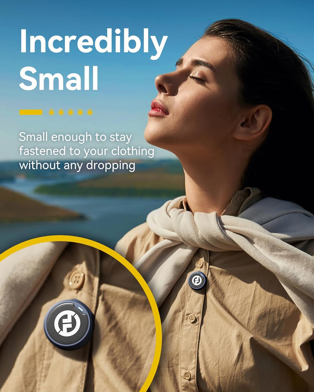 Hollyland Lark M2 Wireless Lavalier Mikrofon (2TX+1RX) für Kamera, iPhone, Android, PC, 48kHz/24 bit