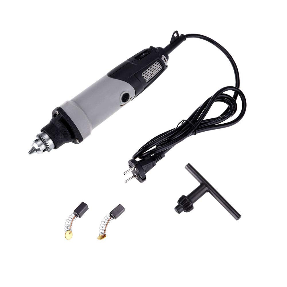 Uadme 400W Stabschleifer Geradschleifer, 6 Stufen Variable Drehzahl 0-28000r/min Mini Bohrmaschine R
