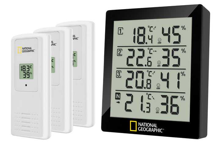 National Geographic Wetterstation mit 4 Messpunkten