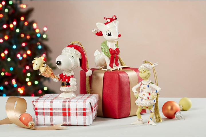 Lenox Grinch with Lights Ornament, 0,1 kg, Elfenbein, Grinch