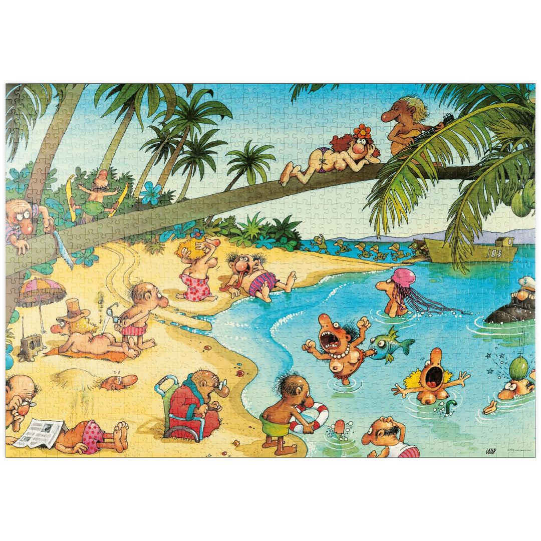 Beachies - Jean-Jacques Loup - Cartoon Classics - Premium 1000 Teile Puzzle - MyPuzzle Sonderkollekt