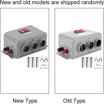 12V Autoheizung Autoheizlüfter 3-Loch 600W-800W Winter Schnelles Heizen Wärmer Frostentfernung Geräu