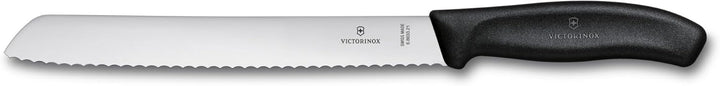 Victorinox, Swiss Classic, Profi Brotmesser, Extra Scharfe Klinge, Wellenschliff, 21 cm, Robuster Ku