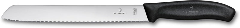 Victorinox, Swiss Classic, Profi Brotmesser, Extra Scharfe Klinge, Wellenschliff, 21 cm, Robuster Ku