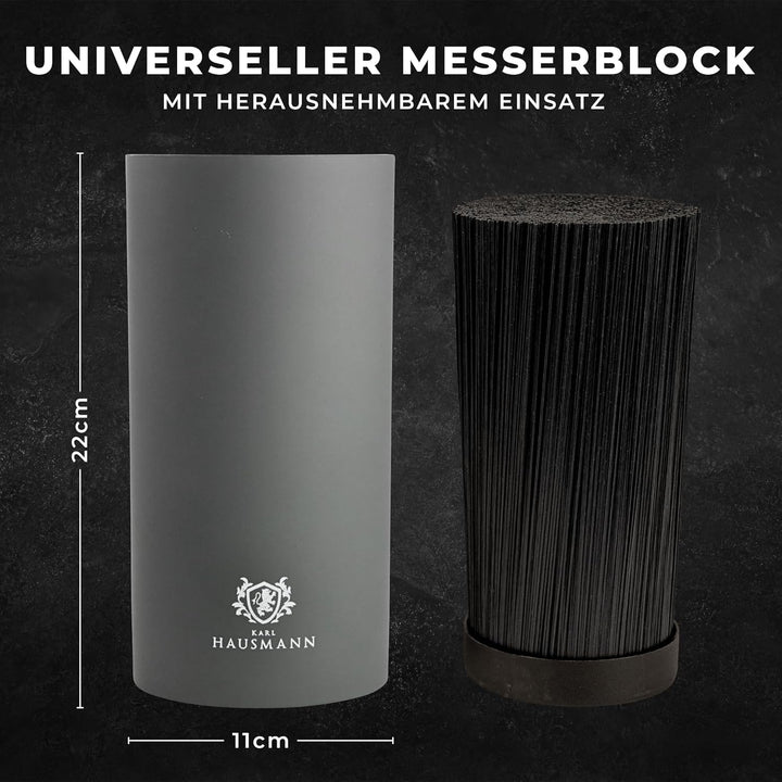 Messerblock mit Messer - 5 teilig - Messerset und Messer Block - Küchenmesser Set - Kitchen Knife Se