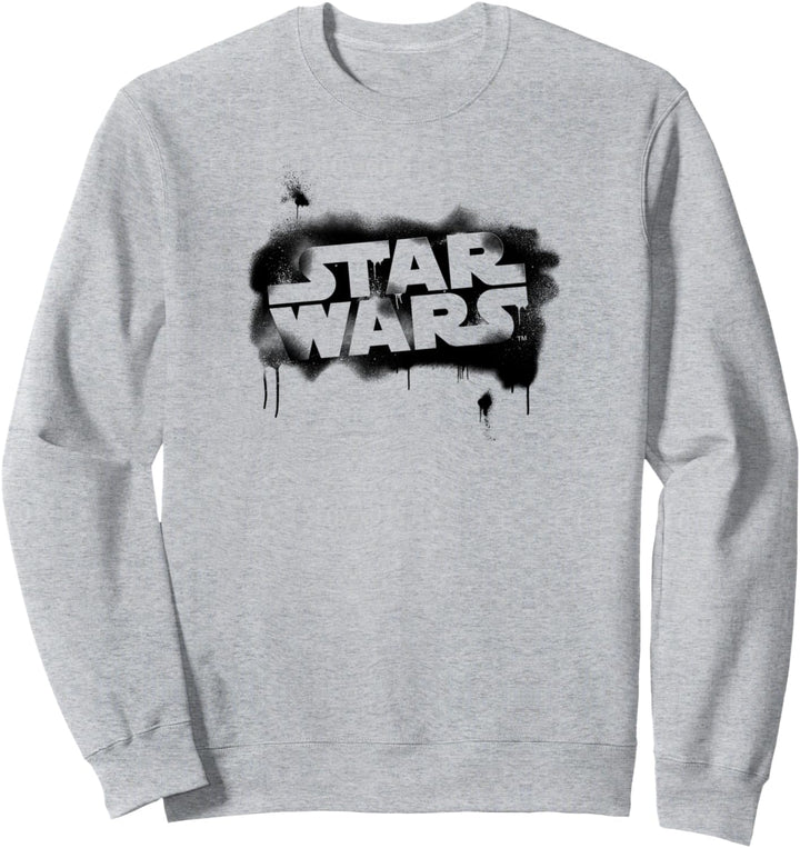 Star Wars Stencil Logo Black Sweatshirt