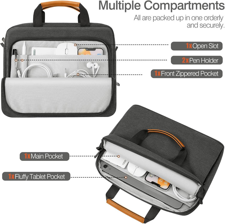 MoKo 9-11" Tablet Tasche Hülle, Schutztasche mit Schultergurt für iPad Pro 11 M2 2022-2018/iPad 10.