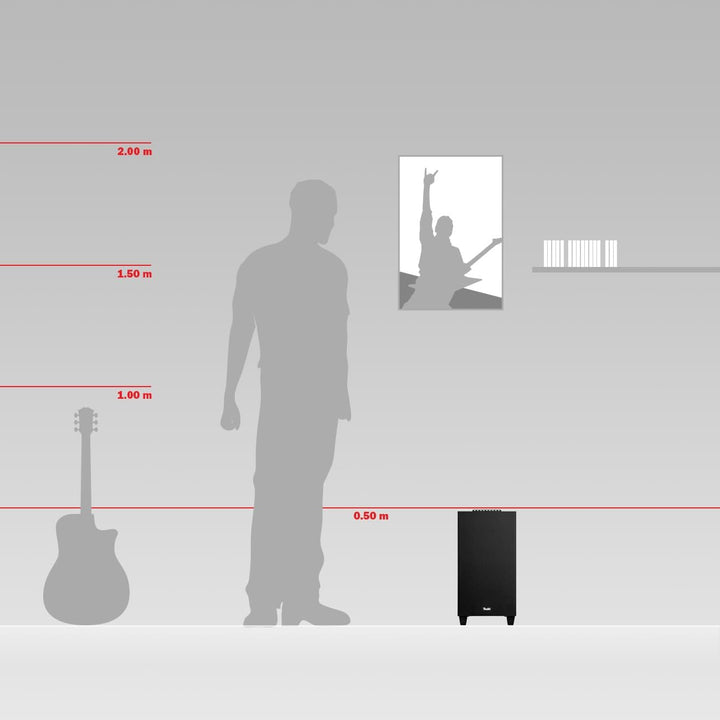 Teufel Concept 8 Subwoofer mit Bluetooth und Integrierter AV-Receiver, Qualcomm aptX, USB-C, HDMI AR