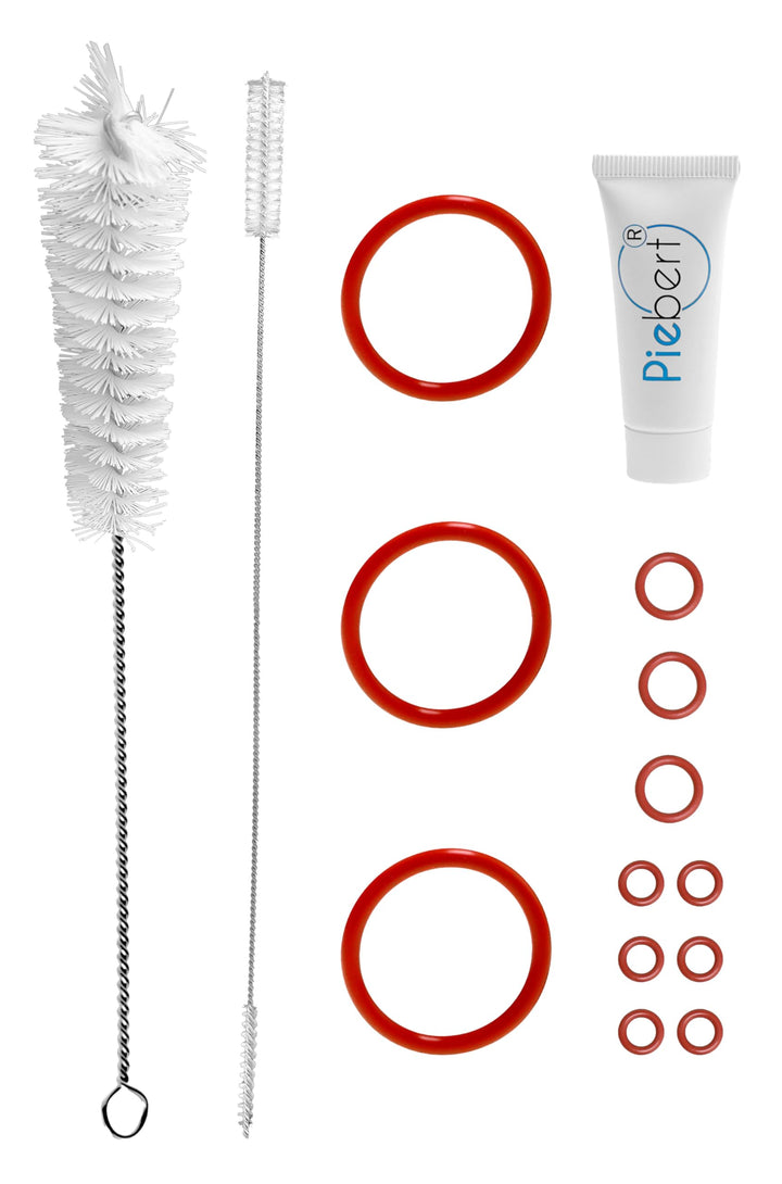 Piebert Care Pflegeset 200602 für Cecotec Cremmaet Compactccino – 3x Dichtungssatz, Spezialfett & Re