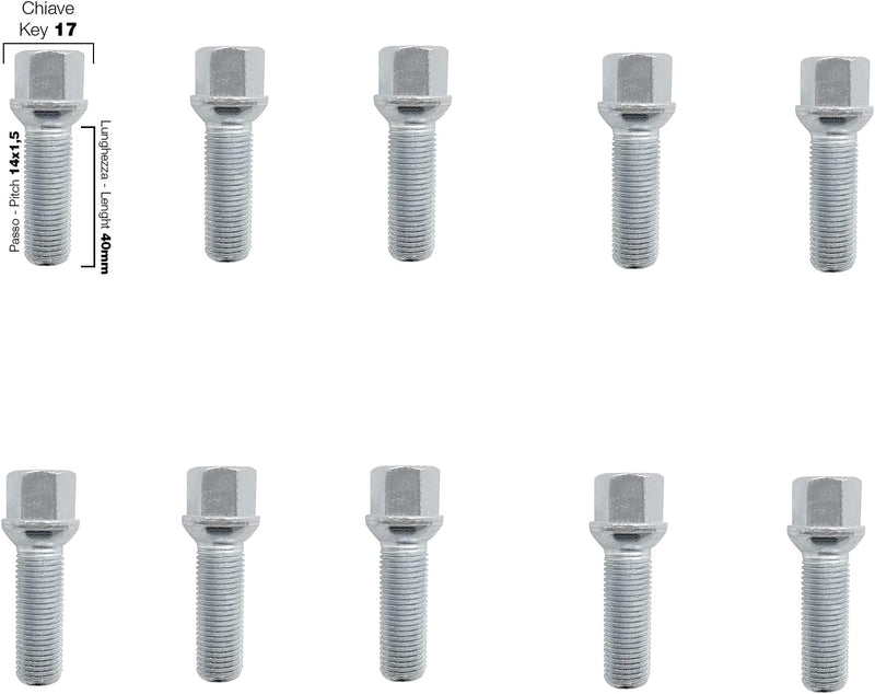 Simoni Racing DR043/B18 Spurverbreiterungen mit Befestigungsschrauben für Original Felgen, 12 mm