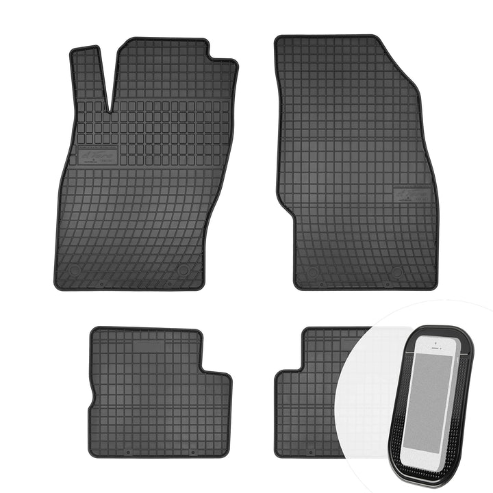 Gummimatten Auto Fussmatten Gummi Automatten Passgenau 4-teilig Set - passend für Opel Corsa D Adam